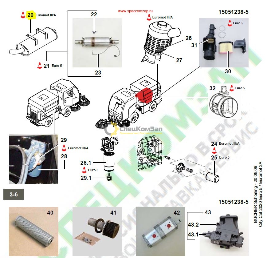 Глушитель Bucher CC2020XL 15061180-1 